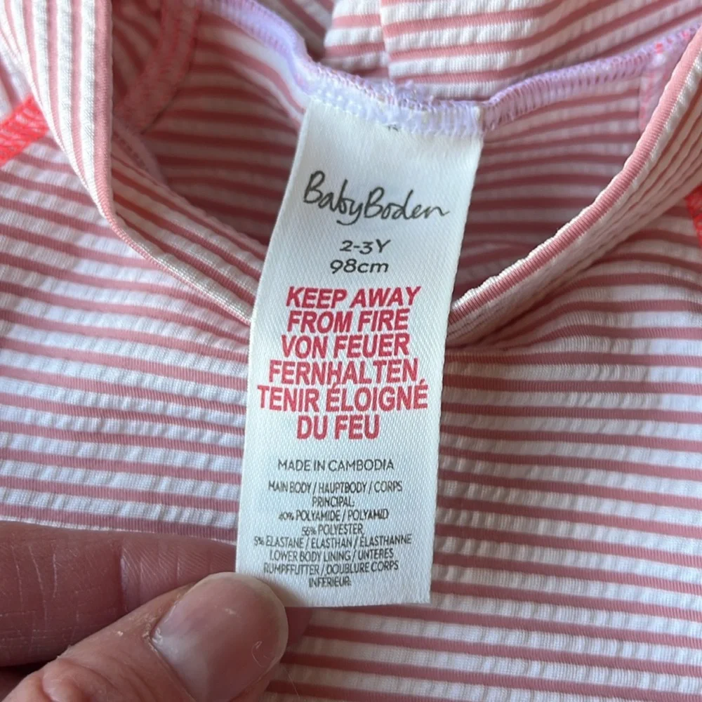 Baby Boden Stripe Swim Shirt - Picture 4 of 4